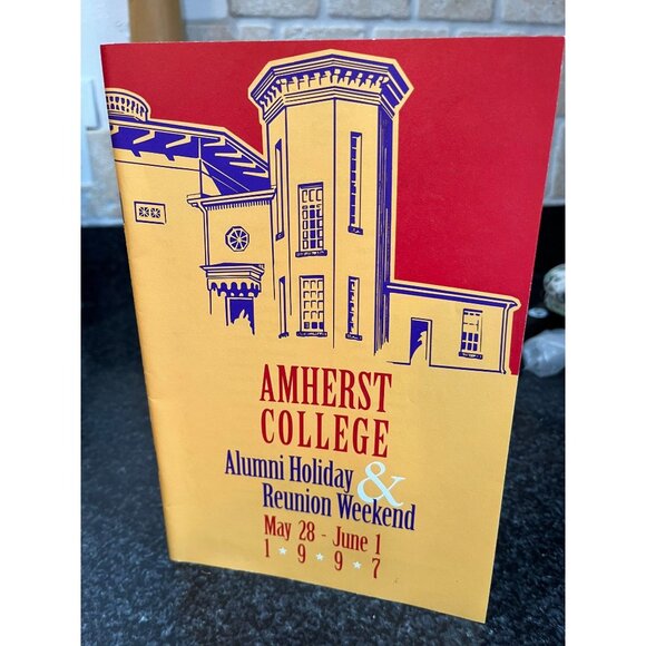 Vtg Amherst College Brochure Alumni Holiday & Reunion Weekend May 28 - June1 199 - Picture 1 of 3